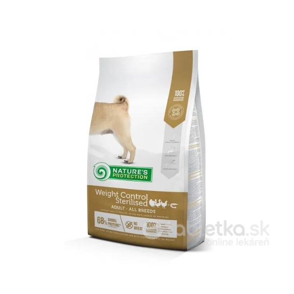 Natures P dog adult weight control sterilised poultry with krill all breeds 12kg