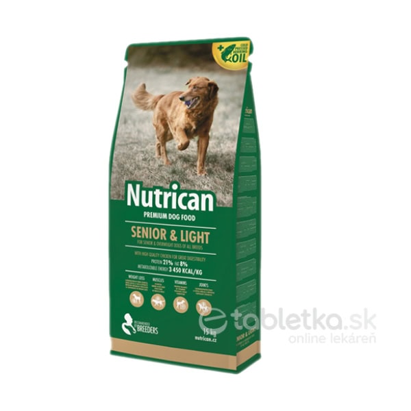 Nutrican Dog Senior and Light 15kg