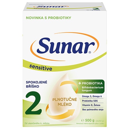 Sunar Sensitive 2, následné dojčenské mlieko
