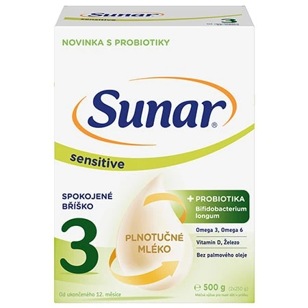 Sunar Sensitive 3, batoľacie mlieko