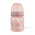 Canpol Babies antikoliková fľaša EasyStart Gold, ružová 120ml