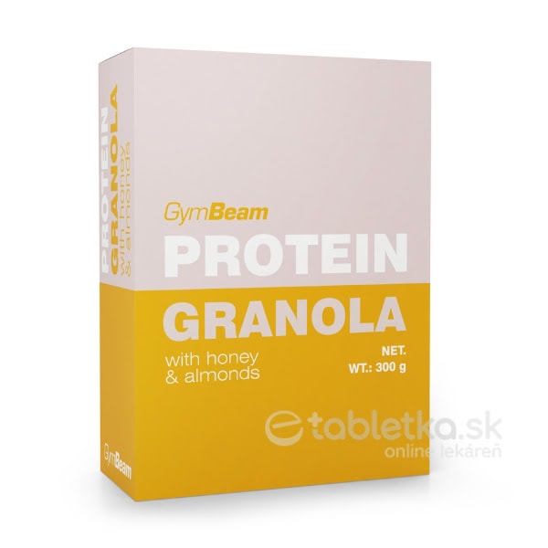 GymBeam proteínová granola s medom a mandľami 300g