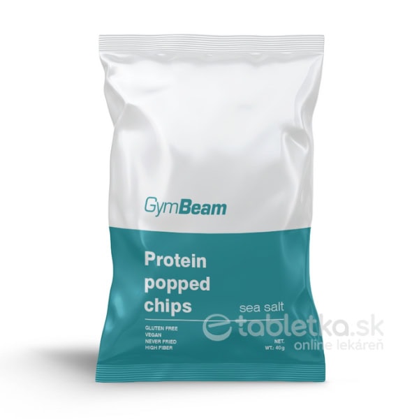 GymBeam proteínové čipsy príchuť morská soľ 40g