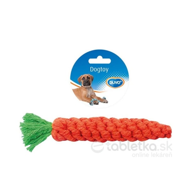 Hračka DUVO+, pre psov bavlnená mrkva 20cm