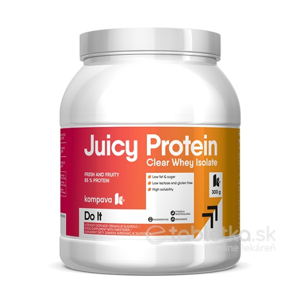 Kompava Juicy Protein príchuť Čučoriedky-limetka 300g