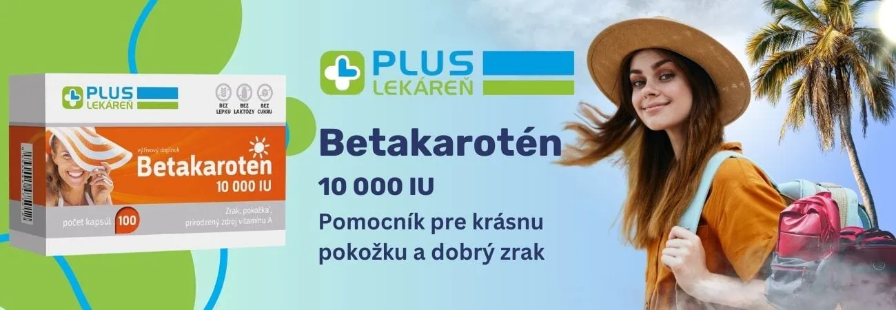 PLUS LEKÁREŇ Betakarotén - Pomocník pre krásnu pokožku a dobrý zrak