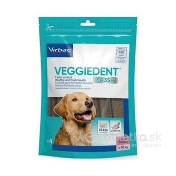 Pamlsok pre psov CET Veggiedent Fresh, veľkosť L 15ks