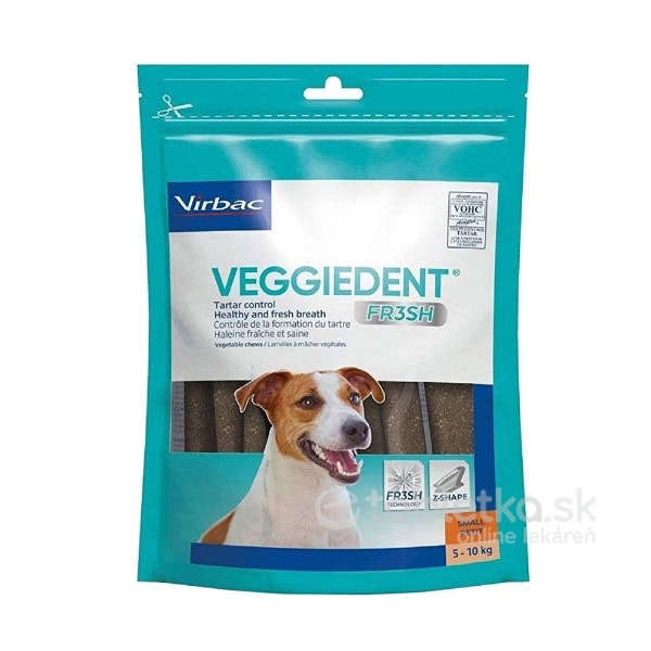 Pamlsok pre psov CET Veggiedent Fresh, veľkosť S 15ks
