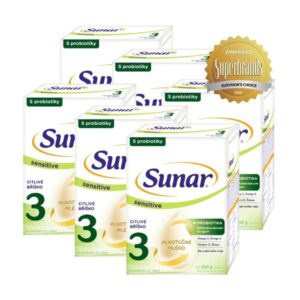Sunar Sensitive 3 mliečna výživa 12m+ 6x500g