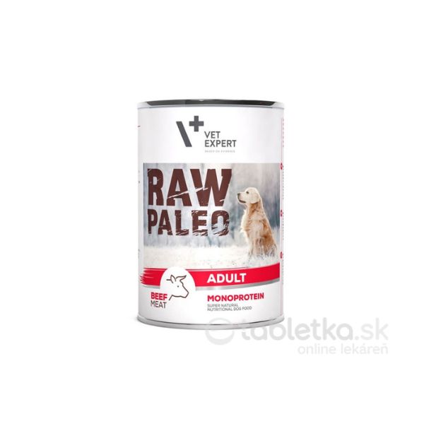 VetExpert Raw Paleo adult beef konzerva 800g