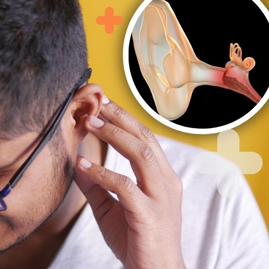 Na bolesť ucha súvisiacu s ochorením, ako napríklad Zápal vonkajšieho ucha.