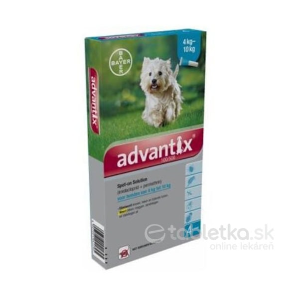 Advantix Spot-on pre psy (4-10kg) 4x1ml