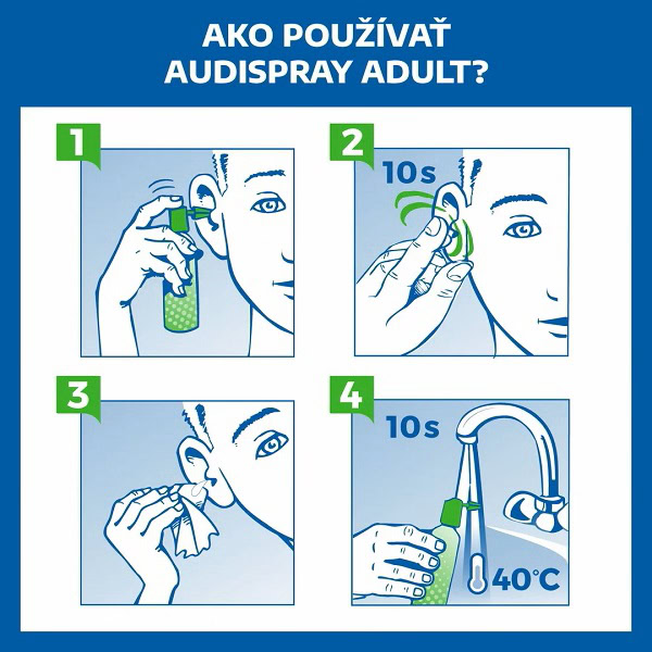 Audispray Adult - ako používať sprej