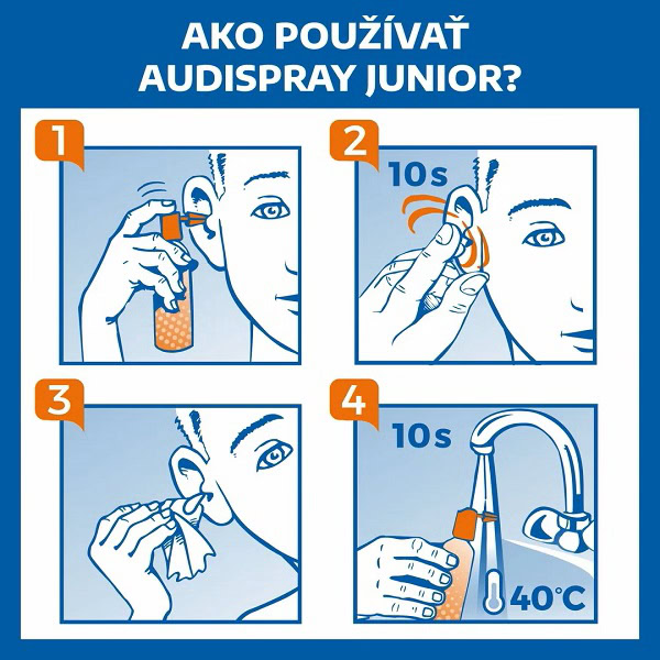 Audispray Junior - ako používať sprej
