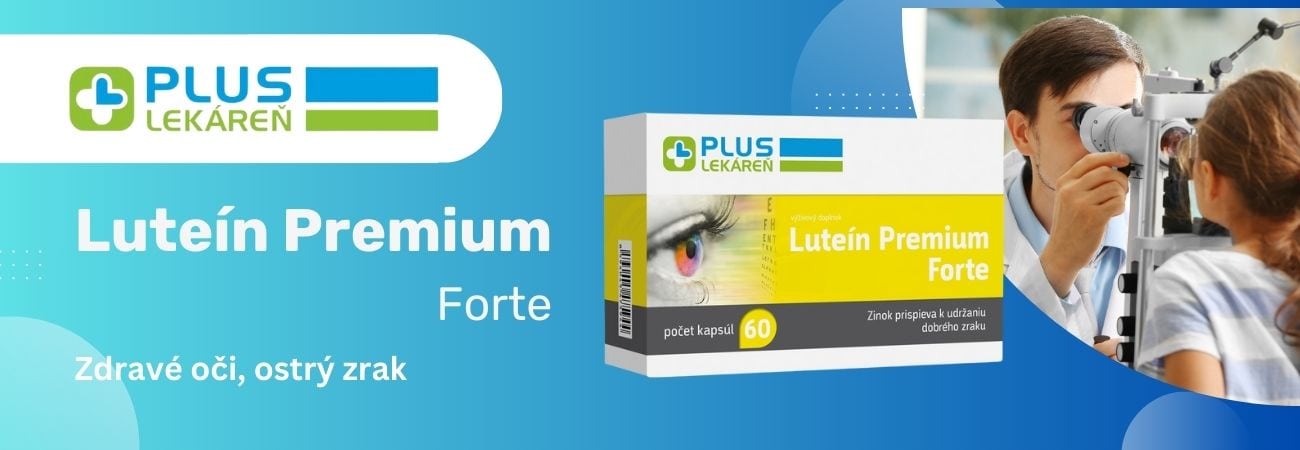 Doplnok PLUS LEKÁREŇ Luteín Prémium Forte pre dobrý zrak