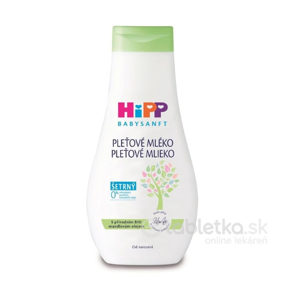 HiPP BabySANFT pleťové mlieko s Bio mandľovým olejom 350ml