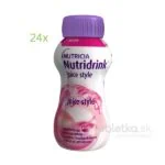 Nutridrink Juice Style s jahodovou príchuťou 24x200ml