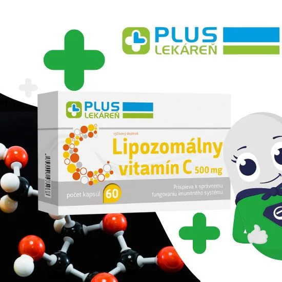 PLUS LEKÁREŇ Lipozomálny vitamín C 500 mg