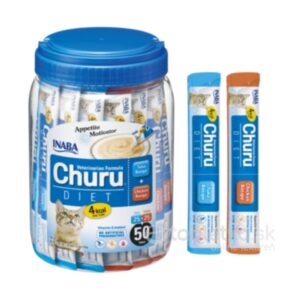 Pamlsok pre mačky Inaba Vet Churu Diet, kura a tuniak 50 túb
