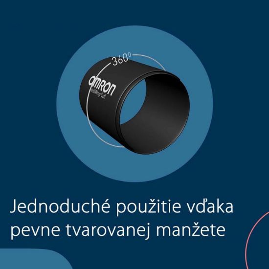 360° presnosť unikátnej Omron Intelli manžety