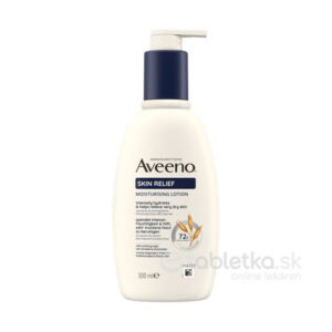Aveeno SKIN RELIEF hydratačné telové mlieko 300ml, výrobok na hydratáciu a upokojenie citlivej pokožky.