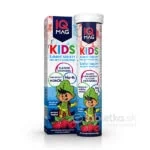 IQ MAG Kids organický horčík + vitamín B6 s malinovou príchuťou 20 šumivých tabliet