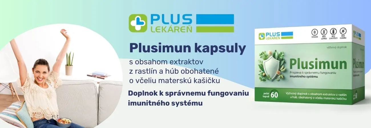 PLUS LEKÁREŇ Plusimun kapsuly pre správne fungovanie imunitného systému