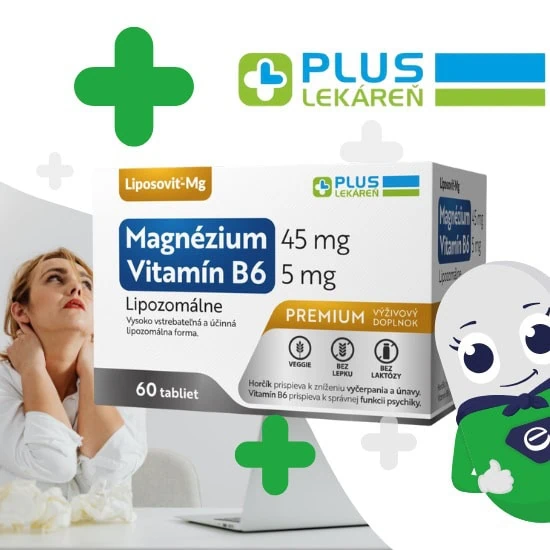 PLUS LEKÁREŇ Lipozomálne magnézium + vitamín B6