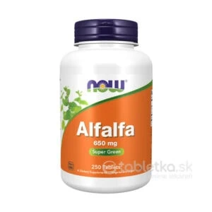 NOW FOODS Alfalfa 650mg 250 tabliet