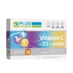 PLUS LEKÁREŇ Vitamín C + D3 + zinok 30tbl