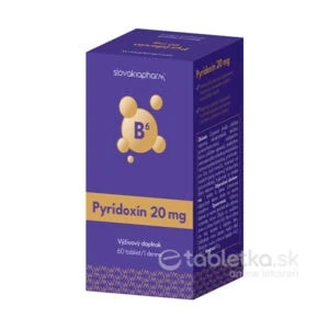 Slovakiapharm Pyridoxín 20mg 60 tabliet