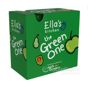 Ella’s Kitchen BIO Green One kiwi, jablko a banán 6m+, 5x90g