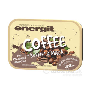 energit COFFEE s príchuťou espressa a capuccina 42 tabliet