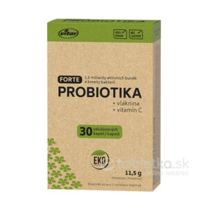 Vitar PROBIOTIKÁ FORTE + vláknina + vitamín C 30 kapsúl