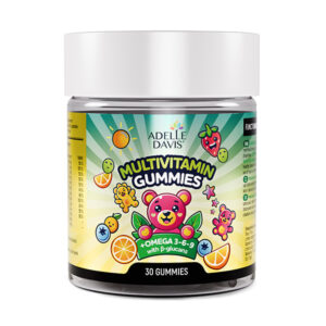 ADELLE DAVIS Multivitamín GUMMIES + OMEGA 3,6,9 príchuť pomaranč 30 želatínových medvedíkov