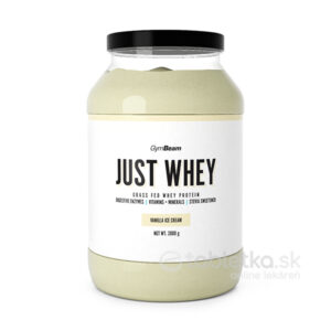 GymBeam Proteín Just Whey proteínový prášok, príchuť Vanilková zmrzlina 2000g