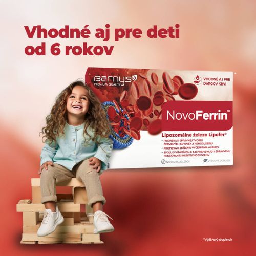 Kapsuly Barny's NovoFerrin vhodné aj pre deti od 6 rokov