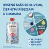 SALVEST Põnn BIO ovsená kaša so slivkou, čiernymi ríbezľami a kokosom - zloženie