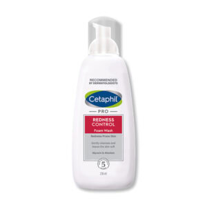 Cetaphil PRO REDNESS CONTROL čistiaca pena na tvár 236ml, určená pre citlivú a začervenanú pokožku, balenie s pumpičkou.