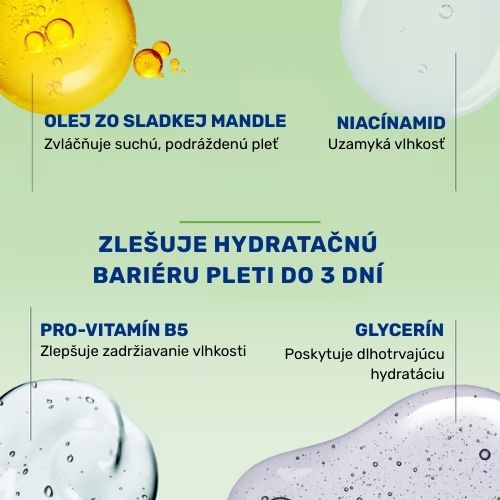 Cetaphil hydratačný krém a jeho kľúčové zložky