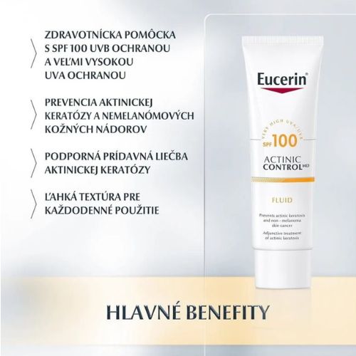 Eucerin Actinic Control - výhody emulzie