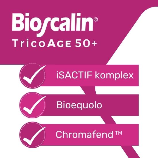 Sérum proti vypadávaniu vlasov Bioscalin TricoAge 50+ a jeho účinné látky