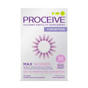 PROCEIVE CONCEPTION MAX WOMEN, pomarančová príchuť 30 vrecúšok
