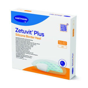 Zetuvit Plus Silicone Border Heel kompres sterilný 25x25cm 10ks