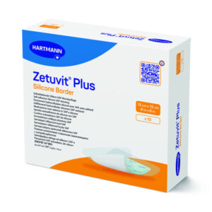 Zetuvit Plus Silicone Border kompres sterilný 15x15cm 10ks