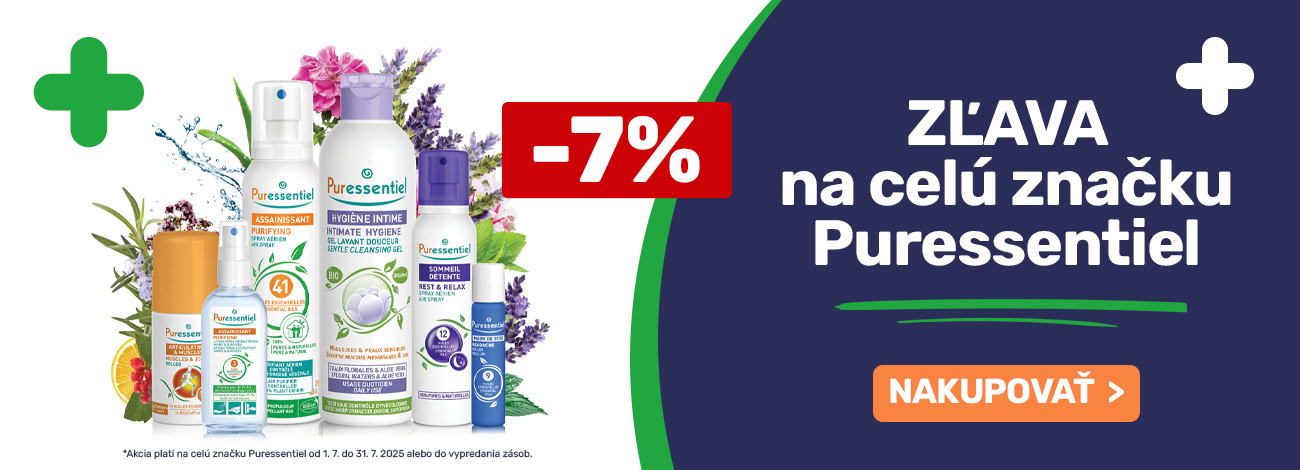Banner zľava Puressentiel -7% na celé portfólio