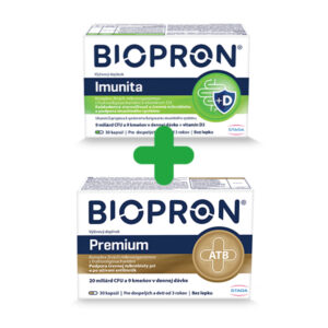 BIOPRON 9 Premium 30 kapsúl + BIOPRON 9 IMMUNITY 30 kapsúl vo výhodnom balíčku