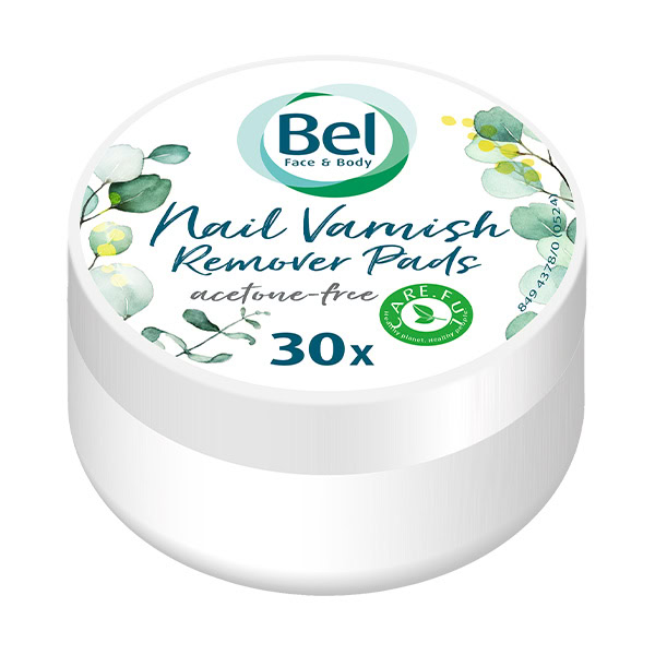 Bel Face &amp; Body odlakovacie tampóny na nechty bez acetónu 30ks | etabletka