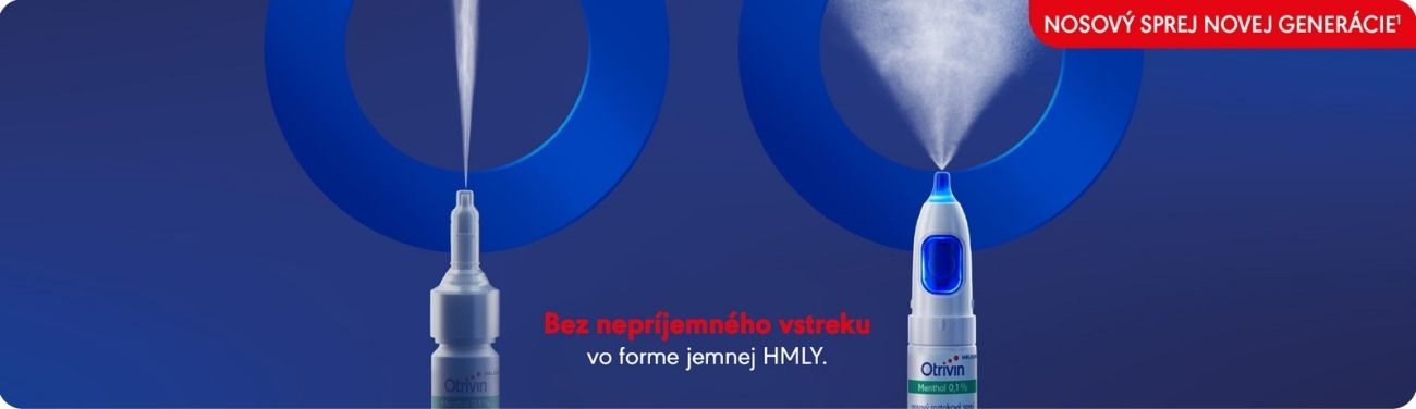 Nový Otrivin vo forme jemnej HMLY umožňuje pohodlné podávanie bez nepríjemného vstreku a zatekania do hrdla