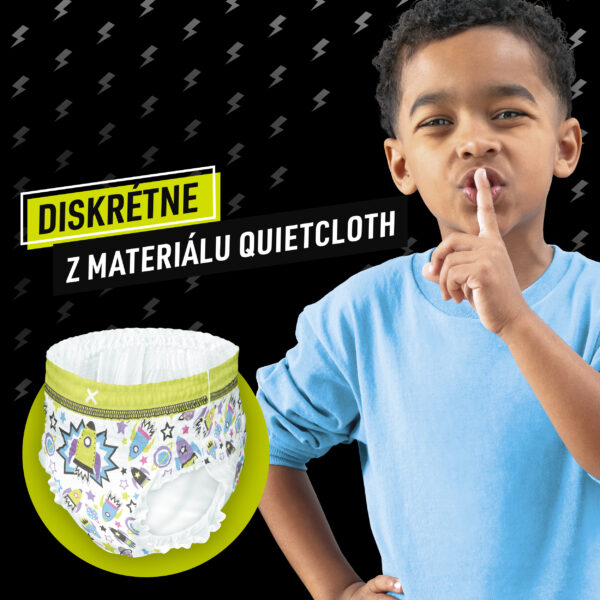 diskrétne z materiálu quietcloth